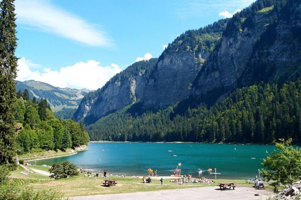 L'Enchalpe, Grand Et Lumineux Studio Avec Coin Montagne 5 Personnes, 60M Des Pistes, Piscine Couverte, Wifi, Grand Balcon Expo Est, Draps Non Compris แซงต์-ฌ็อง-โดลป์ ภายนอก รูปภาพ